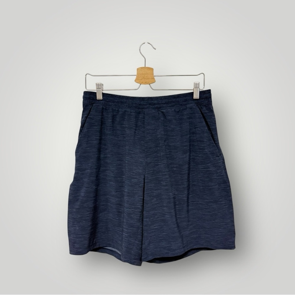 Lululemon Pace Breaker Short 9” Lined‎  Size L Heathered Iron Blue HABM 50051